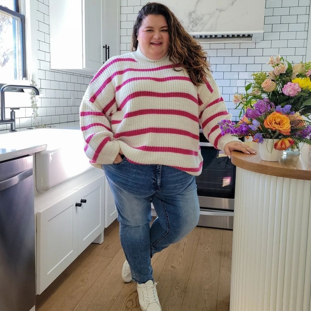 Oversized Knit Turtleneck Sweater